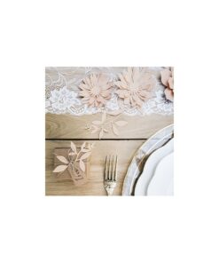 Dentelle blanche décoration table mariage 9M