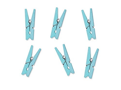 20 mini pinces à linge en bois bleu ciel baby 20 mini pinces à linge en bois bleu ciel baby