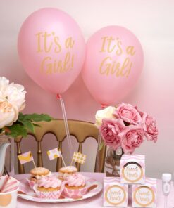 8 ballons 'It's a girl