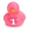 Mini canard rose premier anniversaire fille