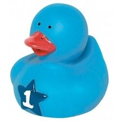 Mini canard bleu premier anniversaire garçon