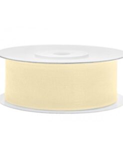 Ruban Organza 25 mm Ivoire 25 mètres