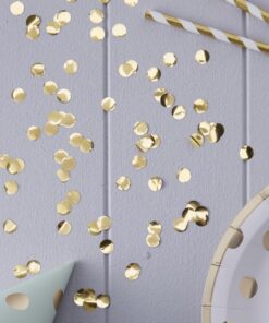 confettis rond dorés en papier métallisé