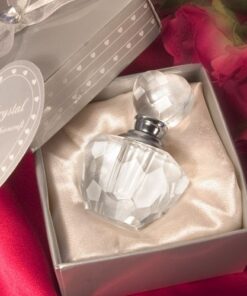 Cadeau invité diffuseur vaporisateur parfum coeur cristal