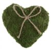 Coussin alliances coeur déco mousse vert vegetal