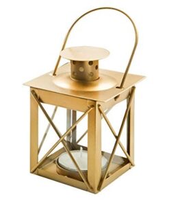 Location petite lanterne cage bougeoir OR mat