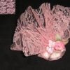 25 rond dentelle rose 24cm table dragées