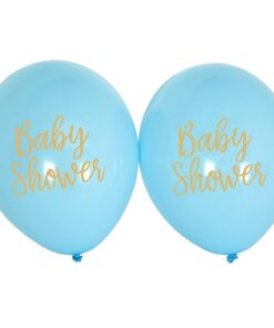 8 ballons 'It's a boy" bleu et or