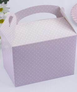 8 boite à gâteau lunch box rose à pois