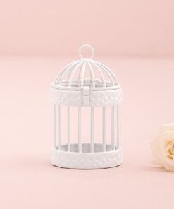 Porte alliances mini cage à oiseaux