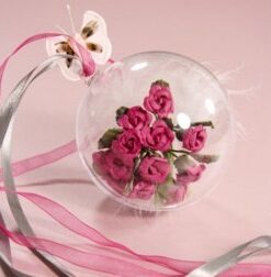 5 boule plexi 8 cm pour dragées