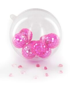 5 boule plexi 8 cm pour dragées