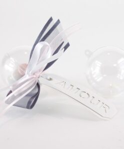 5 boule plexi 8 cm pour dragées