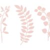Feuilles d'arbre en papier rose blush (par 9)