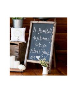 Location tableau ardoise chevalet en bois nature