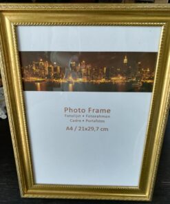 Location cadre photo doré A4 decor mariage voeux