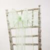 Noeud de chaise organza vert d'eau menthe "mint"