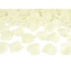 500 pétales de rose en tissu IVOIRE crême