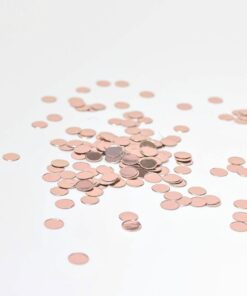 confettis rose gold mylar cuivre 14gr
