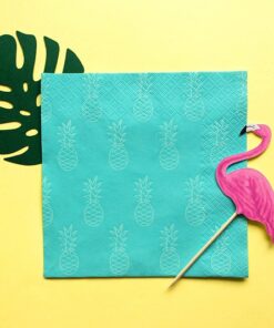 6 feuilles tropicales marque place vert cartes table
