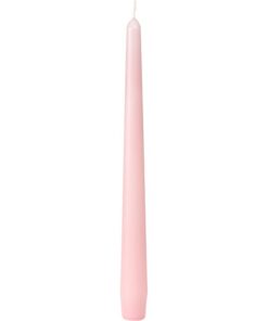 Bougies flambeau luxe chandelle rose clair x 50