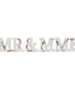 Lettres "Mr & Mme" mariage bucoliques en bois
