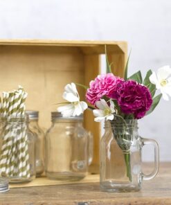 Location vase mason jar pot en verre avec anse