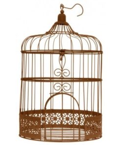 Cage à oiseaux mariage vintage champêtre