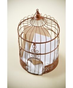 Cage à oiseaux mariage vintage champêtre