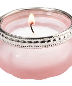 Location Bougeoir photophore tealight rose