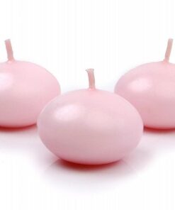 50 Bougie flottante rose clair