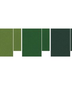 21 feuilles tropicales en papier vert