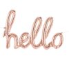 Ballon mylar "hello" rose gold