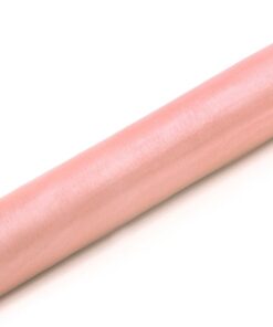 rouleau organza rose pâle 36cm 9M chemin table