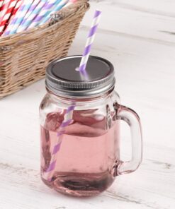 Location vase mason jar pot en verre avec anse