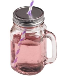 Location vase mason jar pot en verre avec anse
