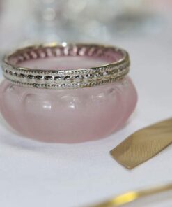 Location Bougeoir photophore tealight rose