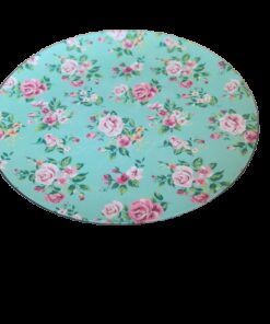location plateau rond fleurs liberty mint