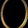 Location cadre encadrement oval doré 68x48cm