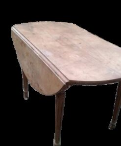 Location table ancienne pliante ronde bois massif