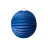 Lampion boule accordeon bleu marine 20 cm