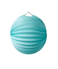 Lampion boule accordeon vert menthe 20 cm