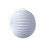 Lampion accordéon boule blanc 20 cm