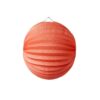 Lampion boule accordeon corail 20cm