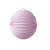 Lampion boule accordeon rose pale 20 cm