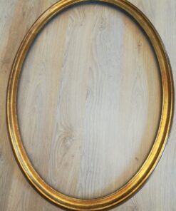Location cadre encadrement oval doré 68x48cm