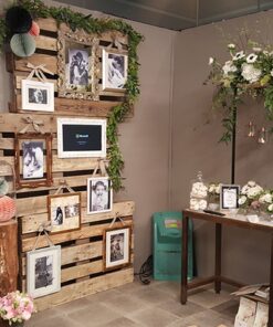 Location arche de table en bois naturel et cuivré