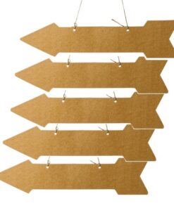 5 Flèches à personnaliser kraft