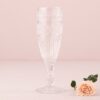 Flûte à champagne mariage verre transparent