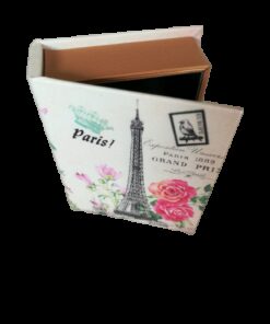 Location livre boite Paris tour Eiffel rétro